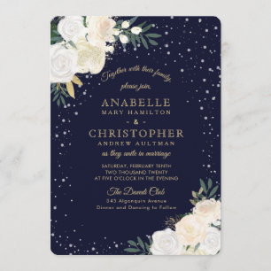 Invitations de mariage dans les bois d'hiver