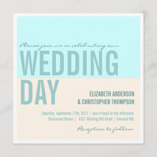 Invitations de mariage de blocs graphiques moderne