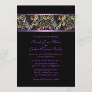Invitations de mariage de Camo