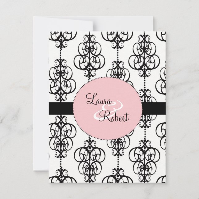 Invitations de mariage de chandelier - 4,25 po x 5 (Devant)