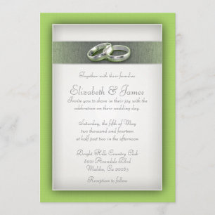 Invitations de mariage de chaux