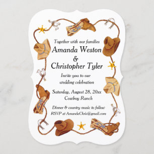 Invitations de mariage de Cowboy