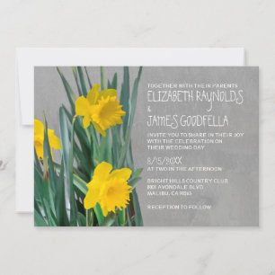 Invitations de mariage de Daffodils