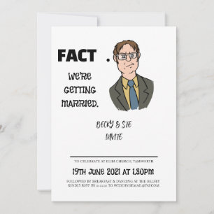 Invitations de mariage de Dwight