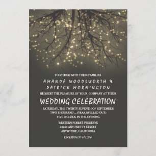 Invitations de mariage de la branche de l'arbre éc