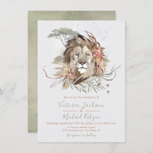 Invitations de mariage de la jungle tropicale