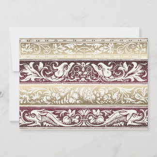 Invitations de mariage de la Renaissance