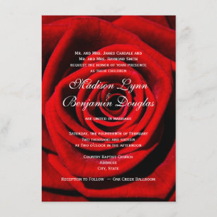 Invitations de mariage de la Saint Valentin de la