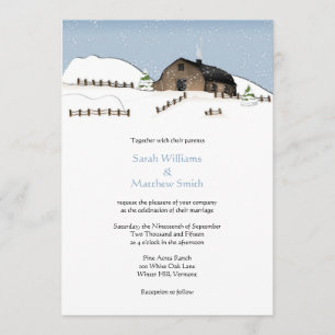 Invitations de mariage de l'aube dans le paysage
