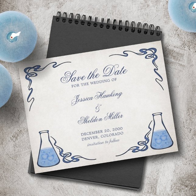 Invitations de mariage de l'enseignant en chimie (Créateur téléchargé)