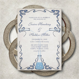 Invitations de mariage de l'enseignant en chimie
