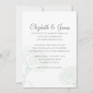 Invitations de mariage de luxe personnalisées