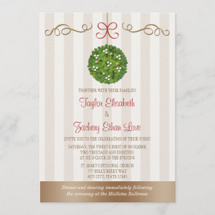 Invitations de mariage de Mistletoe
