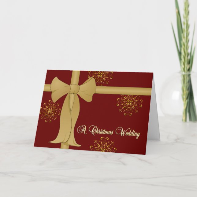 Invitations de mariage de Noël (Devant)