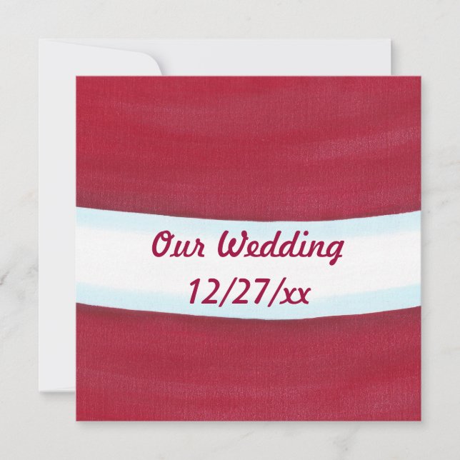 Invitations de mariage de Noël de père Noël Waist (Devant)