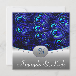 Invitations de mariage de paquebot bleu