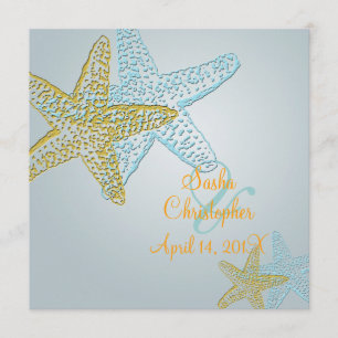 Invitations de mariage de plage