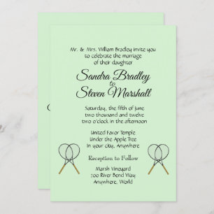 Invitations de Mariage de tennis