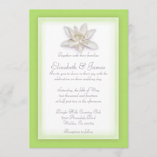 Invitations de mariage de vert de chaux