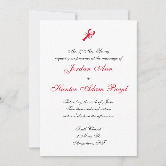 Invitations de mariage "Deep Sea" (Devant)