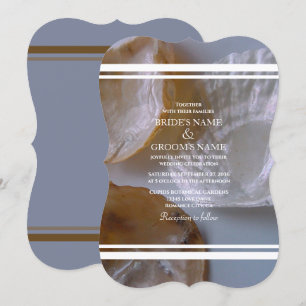 Invitations de mariage des clams de plage