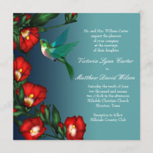 Invitations de mariage des colibris
