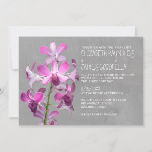 Invitations de mariage des orchidées