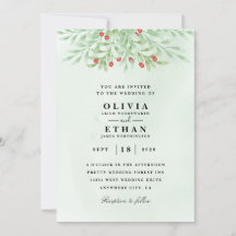 Invitations de mariage d'hiver