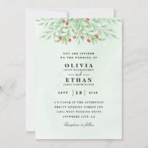 Invitations de mariage d'hiver