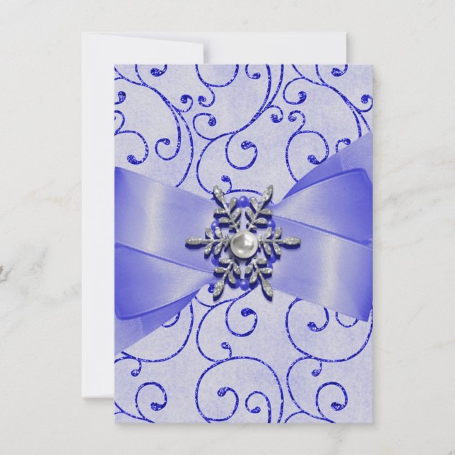 Invitations de mariage d'hiver (Devant)