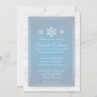 Invitations de mariage d'hiver