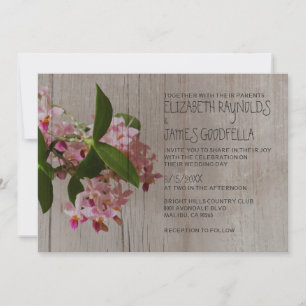 Invitations de mariage d'orchidées de Phalaenopsis