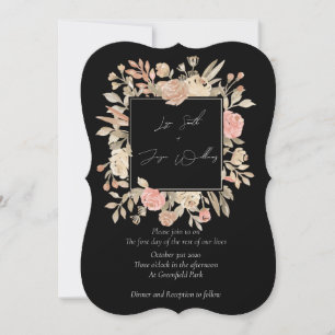 Invitations de mariage Dusty Rose Boho