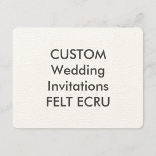 Invitations de mariage ECRU 110lb 5,5 po x 4,25 po