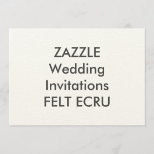 Invitations de mariage ECRU 7" x 5"