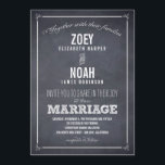 Invitations de mariage élégamment marquées<br><div class="desc">Avec son look de tableau noir et sa typographie élégamment unique,  cette collection mariage apportera une touche vintage élégante à votre papeterie mariage. Les demandes personnalisées sont les bienvenues !</div>