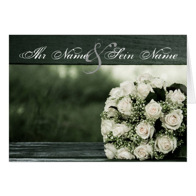 Invitations de mariage élégantes (Devant horizontal)