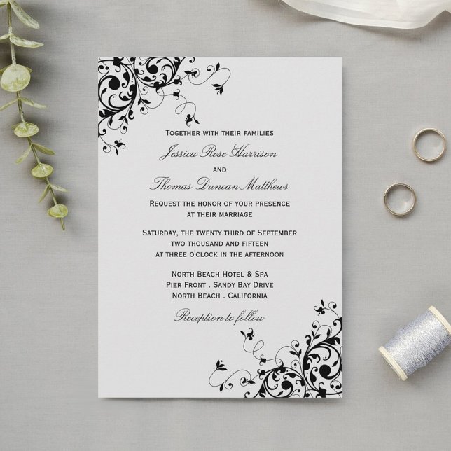 Invitations de mariage Élégantes (Créateur téléchargé)