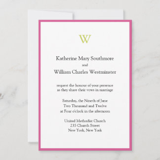 Invitations de mariage élégantes