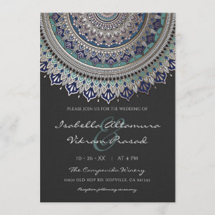 Invitations de mariage élégantes Mandala