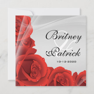 Invitations de mariage élégantes pour l'argent et