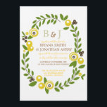 Invitations de mariage floral de automne jaune<br><div class="desc">Ces invitations de mariage sont uniques et dessinées à la main ! Customisez ce design avec votre choix de polices, de couleurs et de libellé. Si vous souhaitez que ce design soit dans des couleurs ou des styles différents, envoyez un courriel à illustrationsbyerin@gmail.com . N'oubliez pas de consulter d'autres dessins...</div>