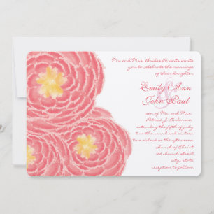 Invitations de mariage florales modernes Chrysanth