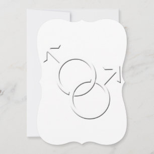 Invitations de mariage gay pride Cartes d'amour du