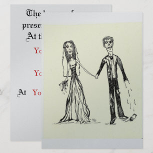 Invitations de mariage gothique