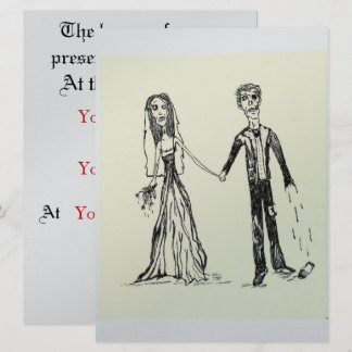 Invitations de mariage gothique