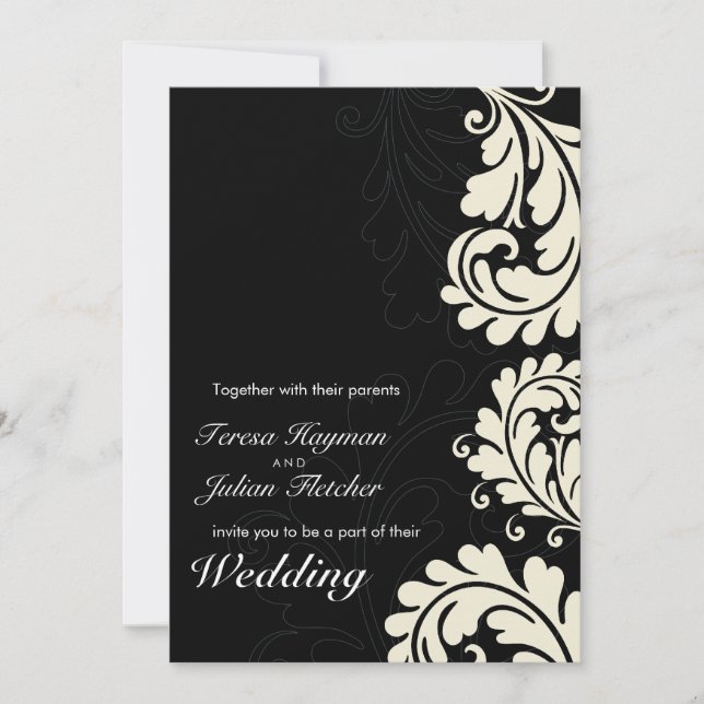 INVITATIONS DE MARIAGE :: hardi florissant 15P (Devant)