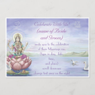 Invitations de mariage hindoues - personnaliser