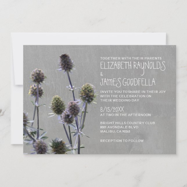 Invitations de mariage Holly (Devant)