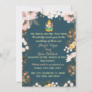 Invitations de mariage indiennes